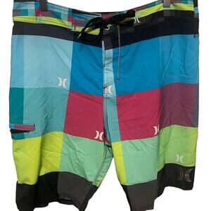Hurley Mens Phantom Board Shorts Multi Color